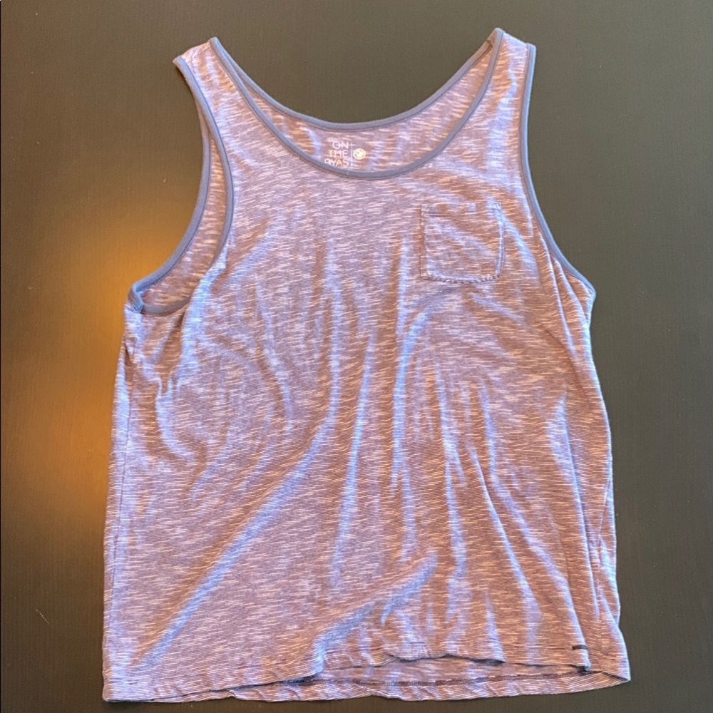 On the Byas Blue Tank Top